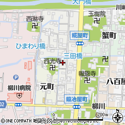 福岡県柳川市鍛冶屋町46周辺の地図