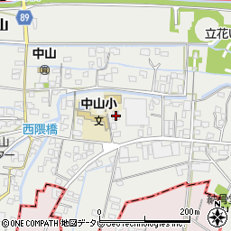 福岡県柳川市三橋町中山337周辺の地図