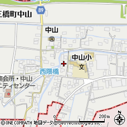 福岡県柳川市三橋町中山362周辺の地図