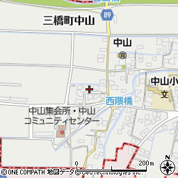福岡県柳川市三橋町中山749周辺の地図