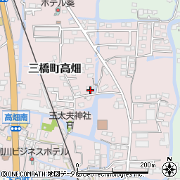 福岡県柳川市三橋町高畑119周辺の地図