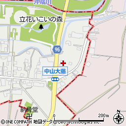 福岡県柳川市三橋町中山232周辺の地図