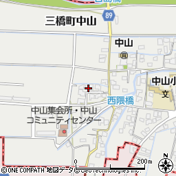 福岡県柳川市三橋町中山748-1周辺の地図