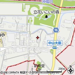 福岡県柳川市三橋町中山279周辺の地図