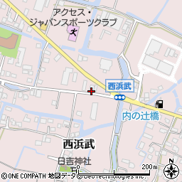 福岡県柳川市西浜武1119-1周辺の地図