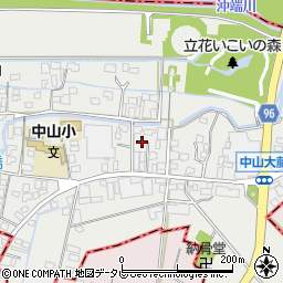 福岡県柳川市三橋町中山301周辺の地図