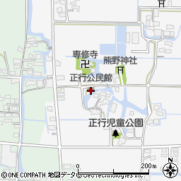 福岡県柳川市三橋町正行300周辺の地図