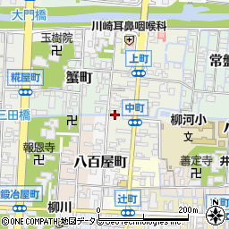福岡県柳川市中町29-3周辺の地図