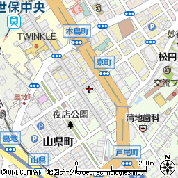 ミスタードーナツ佐世保京町ショップ周辺の地図