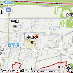 福岡県柳川市三橋町中山338周辺の地図