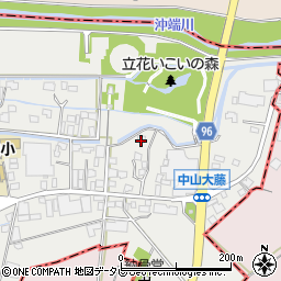 福岡県柳川市三橋町中山277周辺の地図