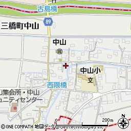 福岡県柳川市三橋町中山487周辺の地図