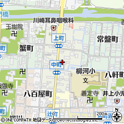 福岡県柳川市中町17周辺の地図