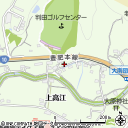 大分県大分市中判田190-1周辺の地図