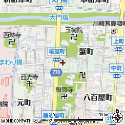 福岡県柳川市蟹町46周辺の地図