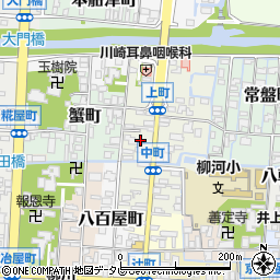 福岡県柳川市中町22周辺の地図