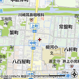 福岡県柳川市中町19周辺の地図