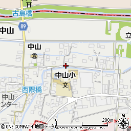 福岡県柳川市三橋町中山511周辺の地図