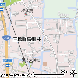 福岡県柳川市三橋町高畑93周辺の地図