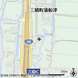 福岡県柳川市三橋町蒲船津485-2周辺の地図