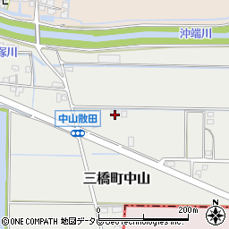 福岡県柳川市三橋町中山1102周辺の地図
