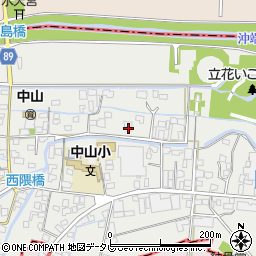 福岡県柳川市三橋町中山520周辺の地図