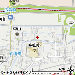 福岡県柳川市三橋町中山513周辺の地図