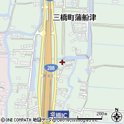 福岡県柳川市三橋町蒲船津536周辺の地図