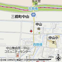 福岡県柳川市三橋町中山720周辺の地図
