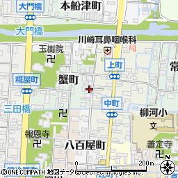 福岡県柳川市蟹町21周辺の地図