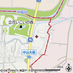 福岡県柳川市三橋町中山200周辺の地図