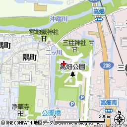 福岡県柳川市三橋町高畑323周辺の地図