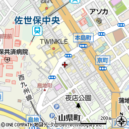 ソニー生命保険株式会社　佐世保支社周辺の地図