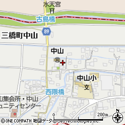 福岡県柳川市三橋町中山499周辺の地図