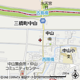 福岡県柳川市三橋町中山711周辺の地図