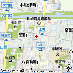 福岡県柳川市上町32周辺の地図
