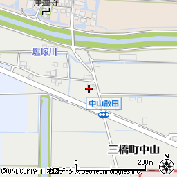 福岡県柳川市三橋町中山1084周辺の地図