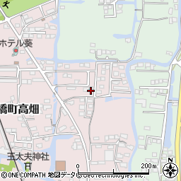 福岡県柳川市三橋町高畑304-2周辺の地図
