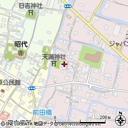 福岡県柳川市西浜武1042周辺の地図