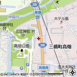 福岡県柳川市三橋町高畑210周辺の地図