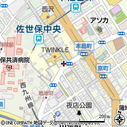 西沢本店プリズム館周辺の地図