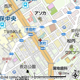 株式会社永田宝石店　佐世保店周辺の地図