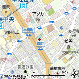コンタクトの永田佐世保店周辺の地図