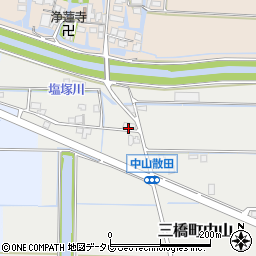 福岡県柳川市三橋町中山1079周辺の地図