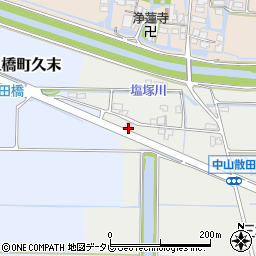 福岡県柳川市三橋町中山1058周辺の地図