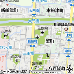 福岡県柳川市蟹町45周辺の地図