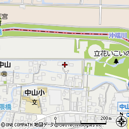 福岡県柳川市三橋町中山577周辺の地図