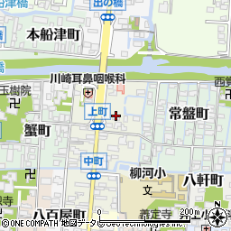 福岡県柳川市上町14周辺の地図