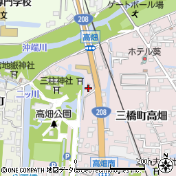福岡県柳川市三橋町高畑15-1周辺の地図