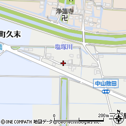 福岡県柳川市三橋町中山1066周辺の地図
